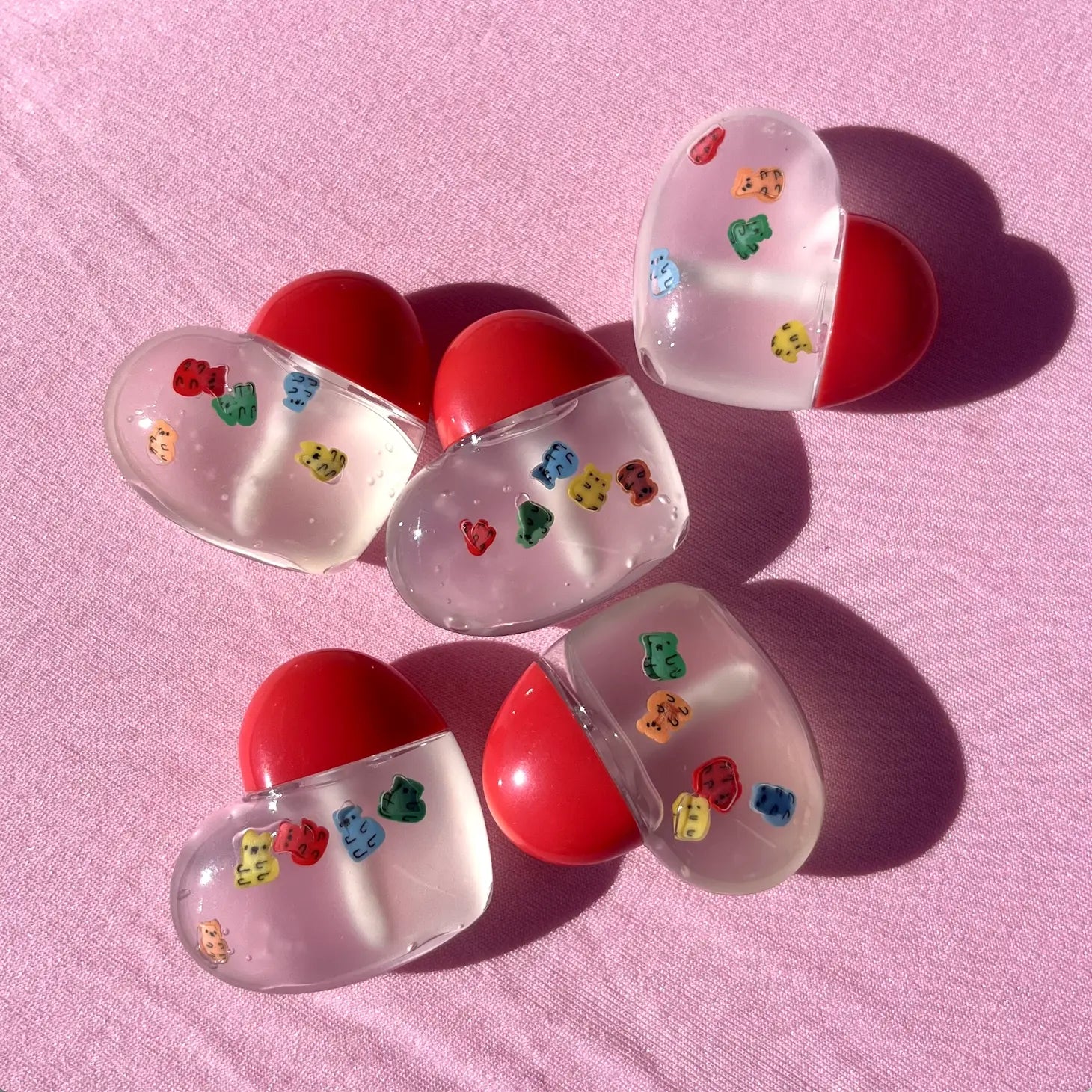 Gummy Candy Heart-Shaped Pocket Gloss