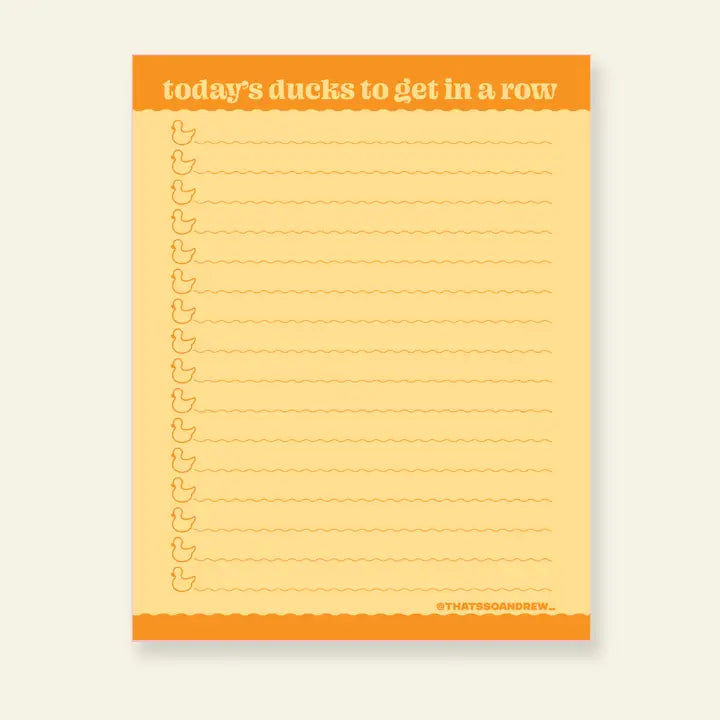 Today's Ducks Notepad