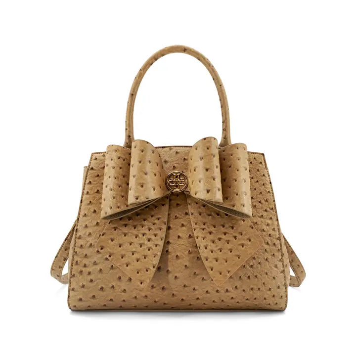 Colette Ostrich Bow Satchel
