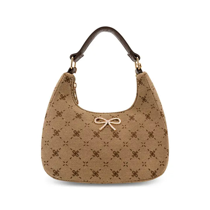 Gigi Taupe Bow Bag