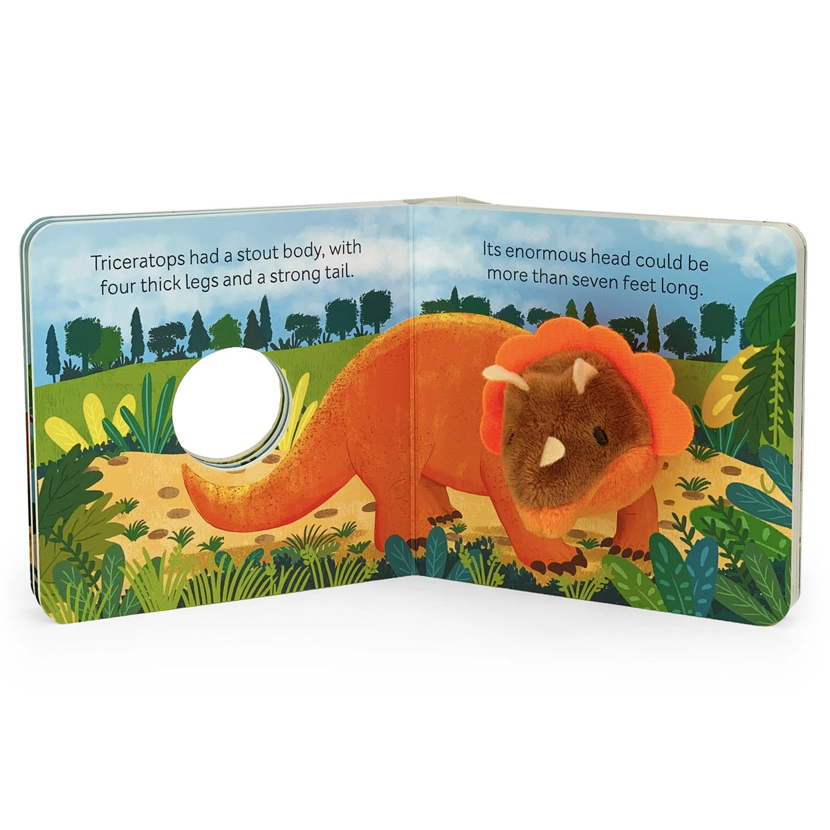 Triceratops Finger Puppet Board Book