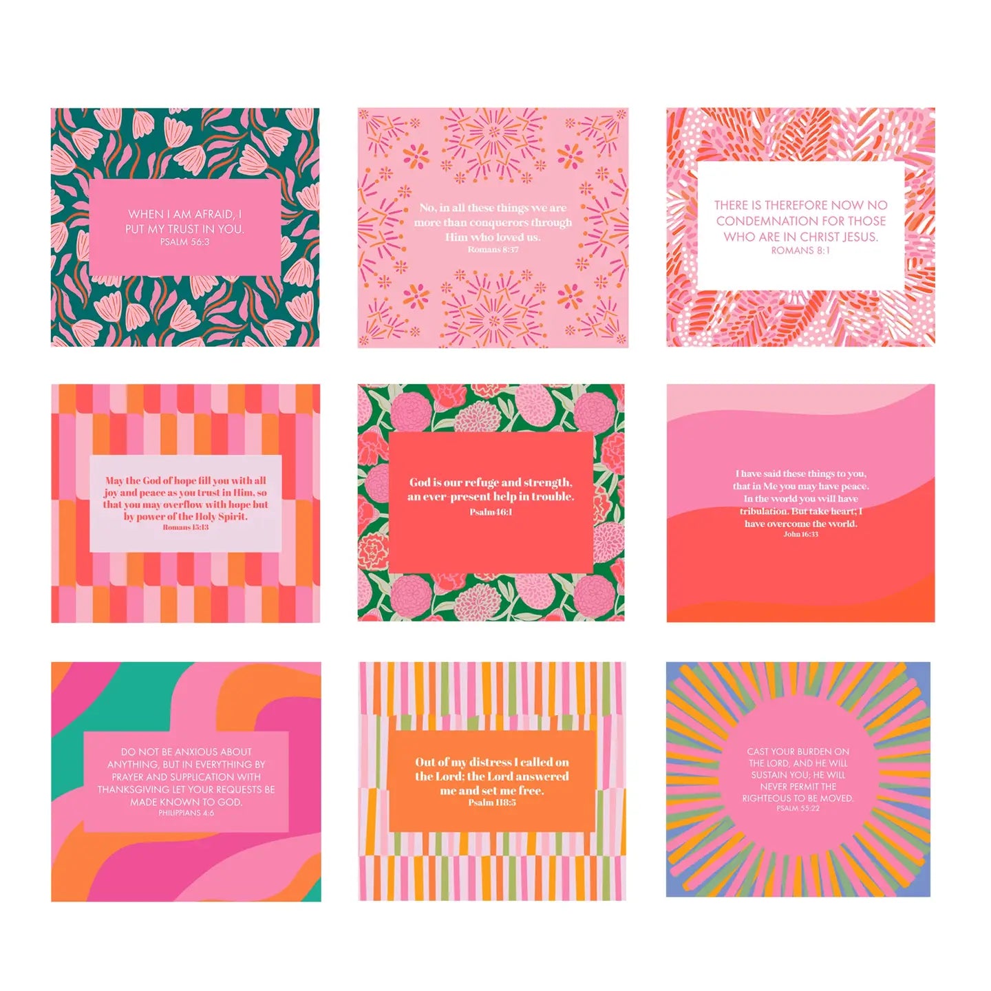 Verses For Anxiety Card Block