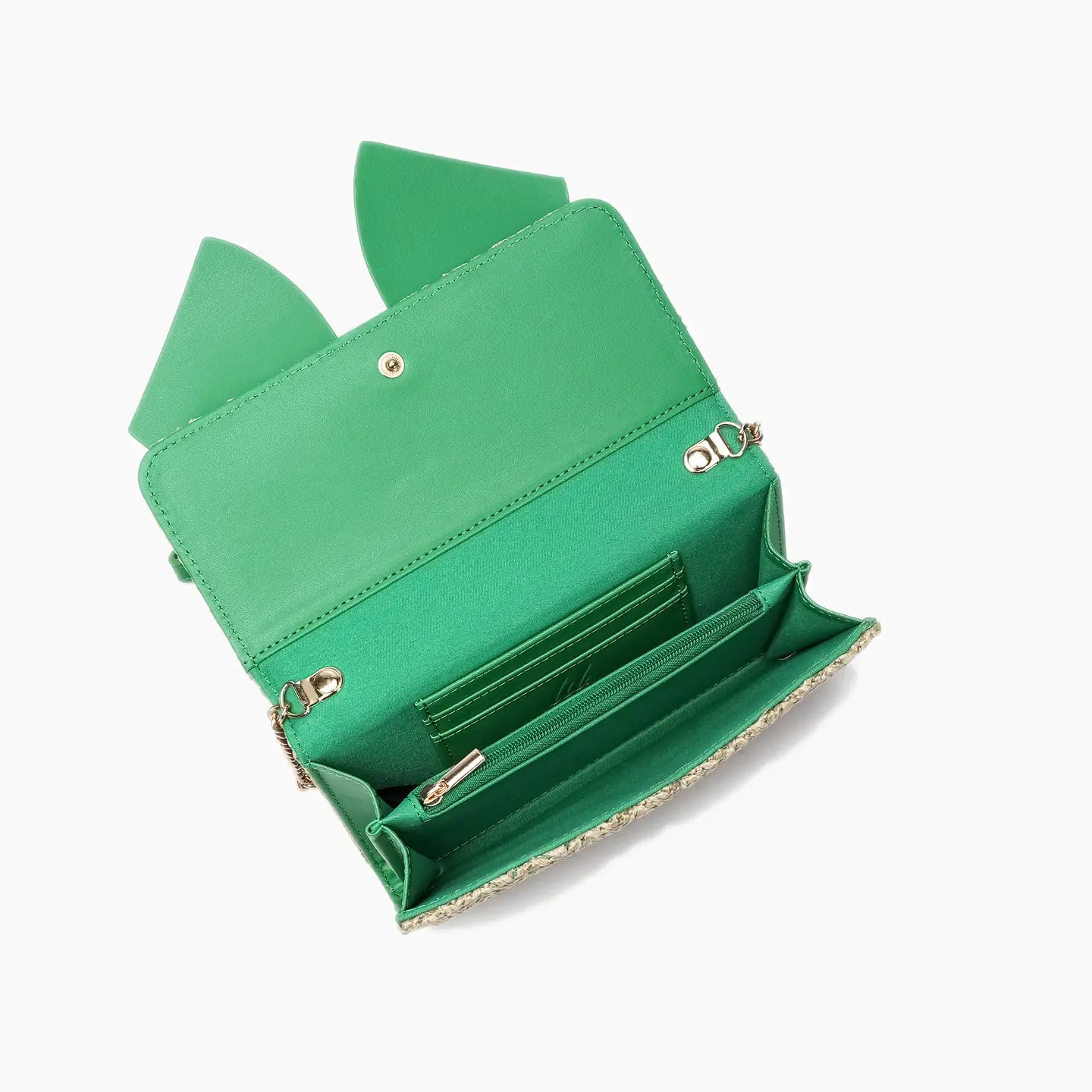 Bonnie Green Mini Bow Crossbody