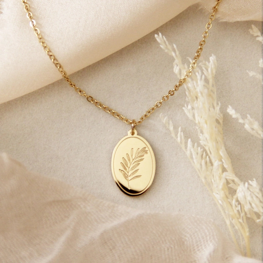 Olive Branch Peace Necklace