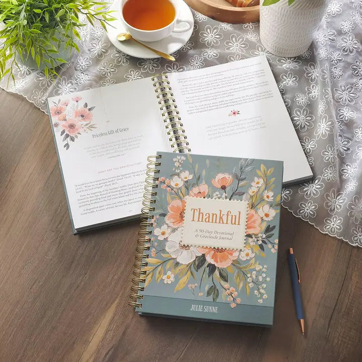 Thankful 90-Day Devotional & Journal