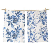 Blue Floral Tea Towel Set