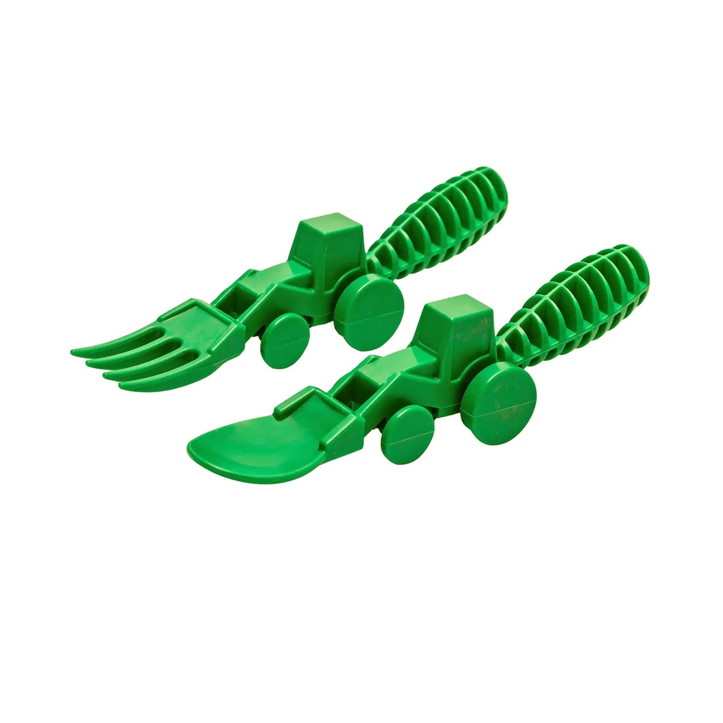 Green Tractor 2pc Utensils