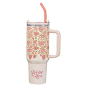 Be Still & Know Pink Straw Tumbler