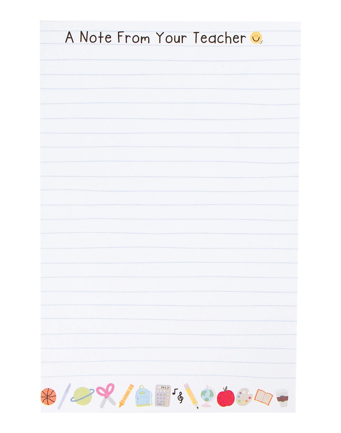 A Note From Your Teacher Notepad