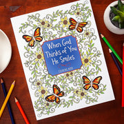 When God Thinks Of You Coloring Book