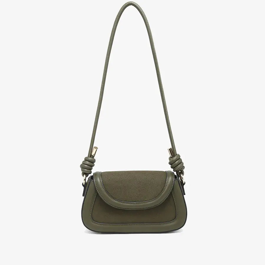 Marina Olive Suede Crossbody