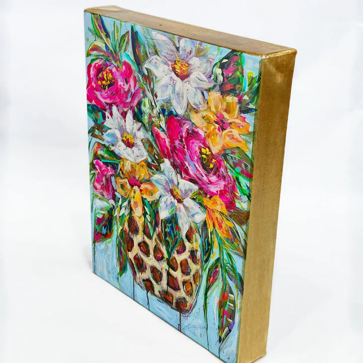 Funky Floral Bouquet Canvas Art