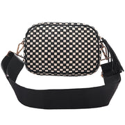 Chic Check Black Camera Crossbody