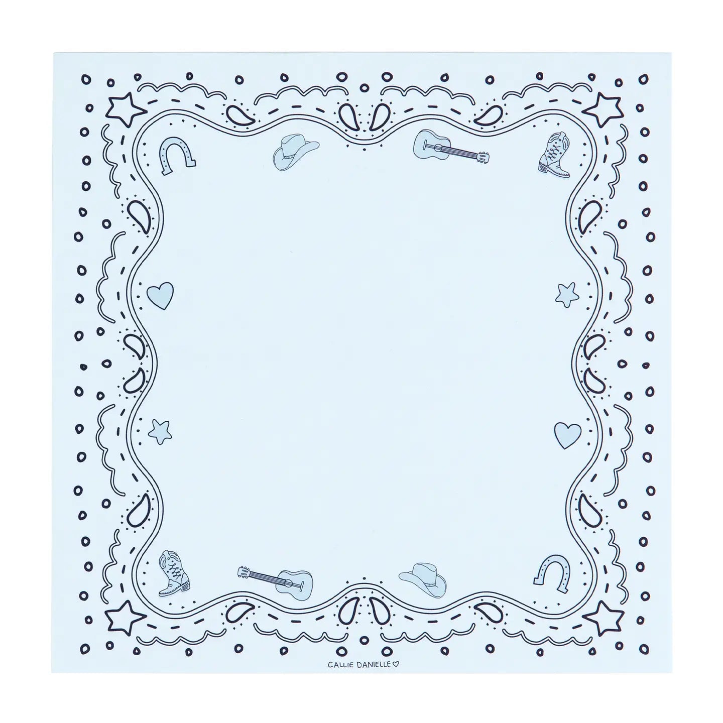 Blue Bandana Notepad