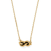 Interlok Knot Gold Single Knot Petite Necklace