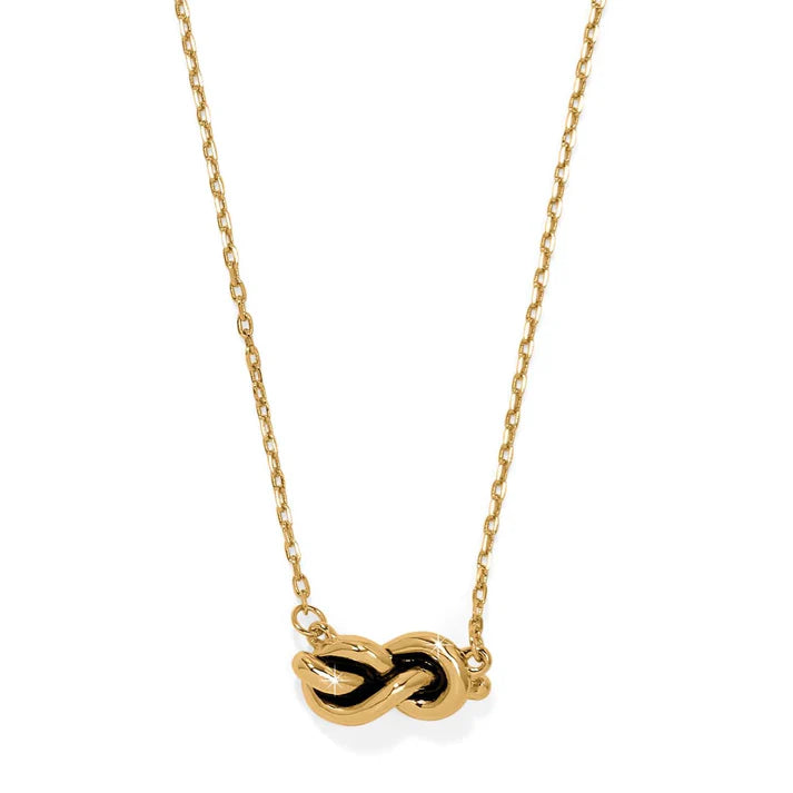 Interlok Knot Gold Single Knot Petite Necklace