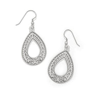 Mosaic Teardrop French Wire Earrings