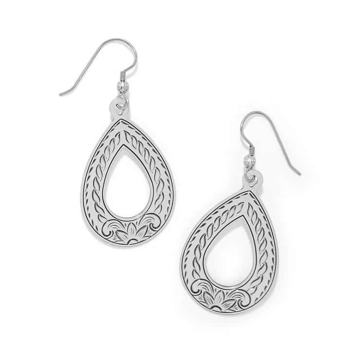 Mosaic Teardrop French Wire Earrings