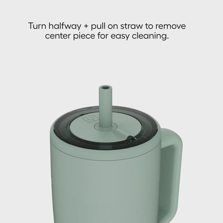 Load video: Era Blue Agave 40oz Straw Tumbler