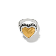 Pretty Tough Gold Bold Heart Ring