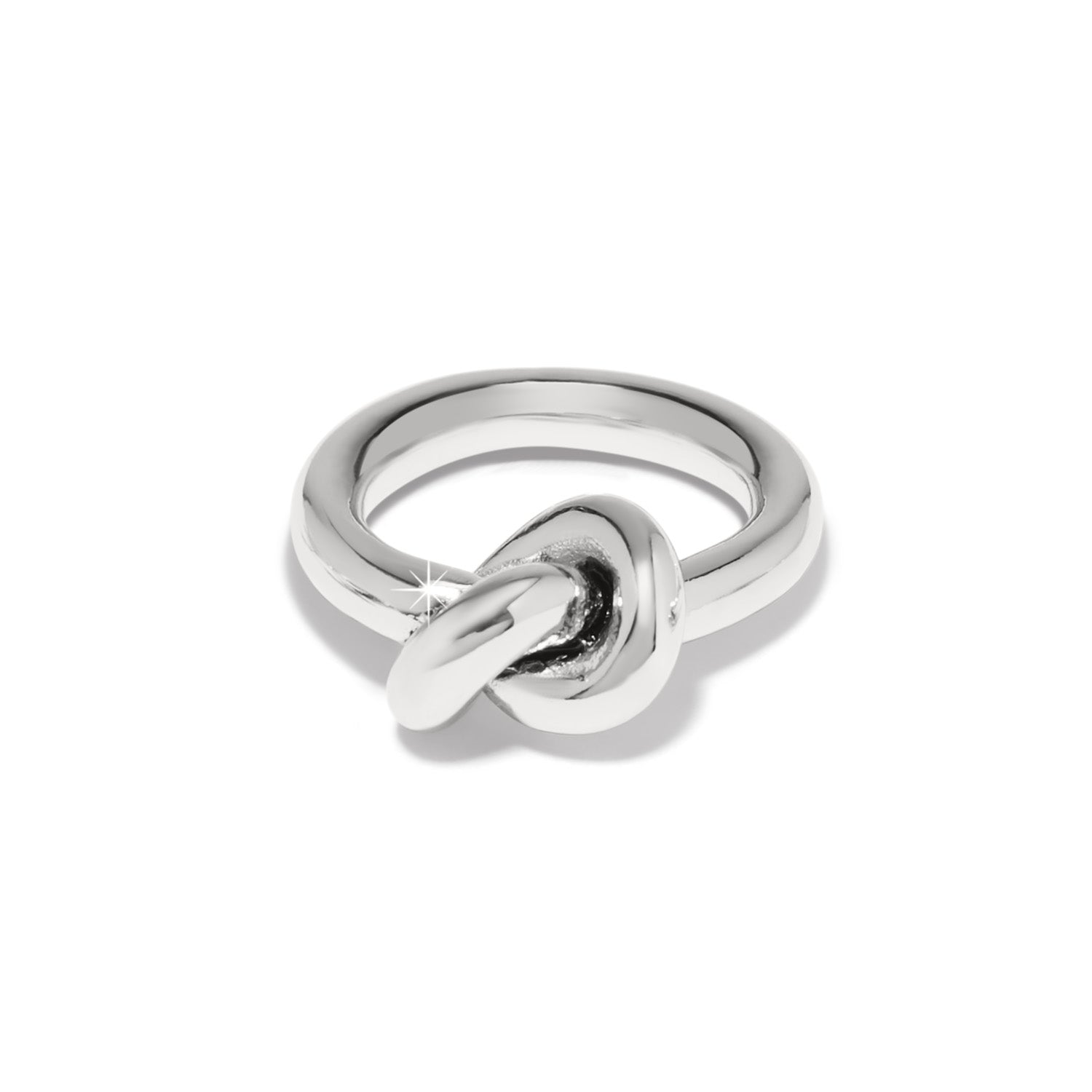 Interlok Single Knot Silver Ring