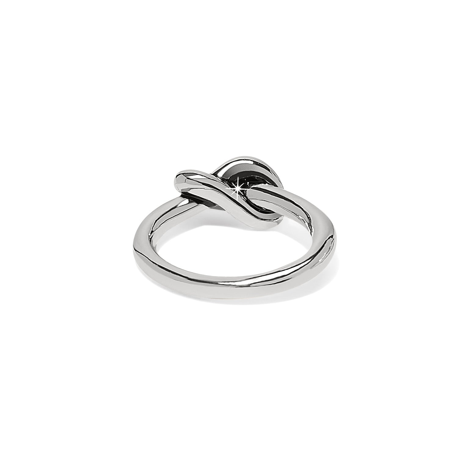 Interlok Single Knot Silver Ring