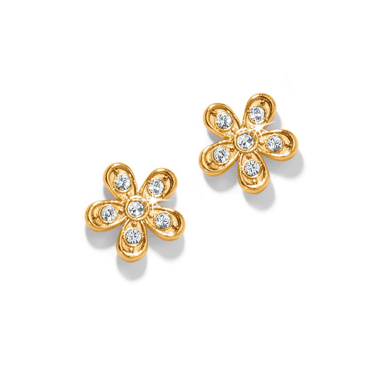 Enchanting Flower Gold Earrings