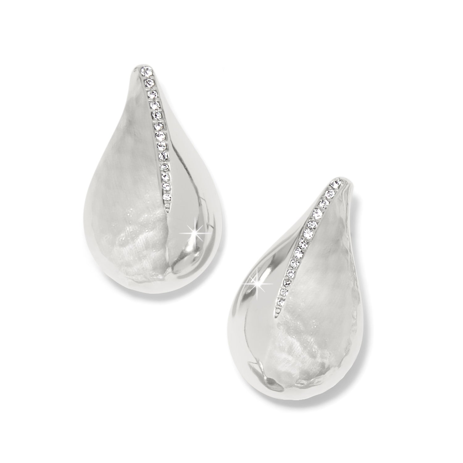 Nile Silver Large Post Earrings