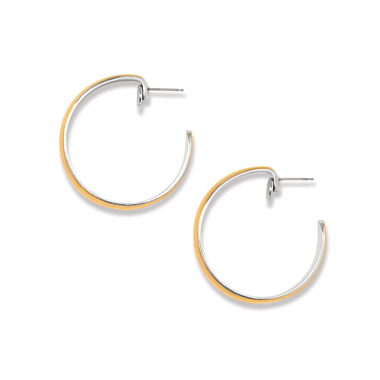 Ferrara Entrata Moon Large Hoop Earrings