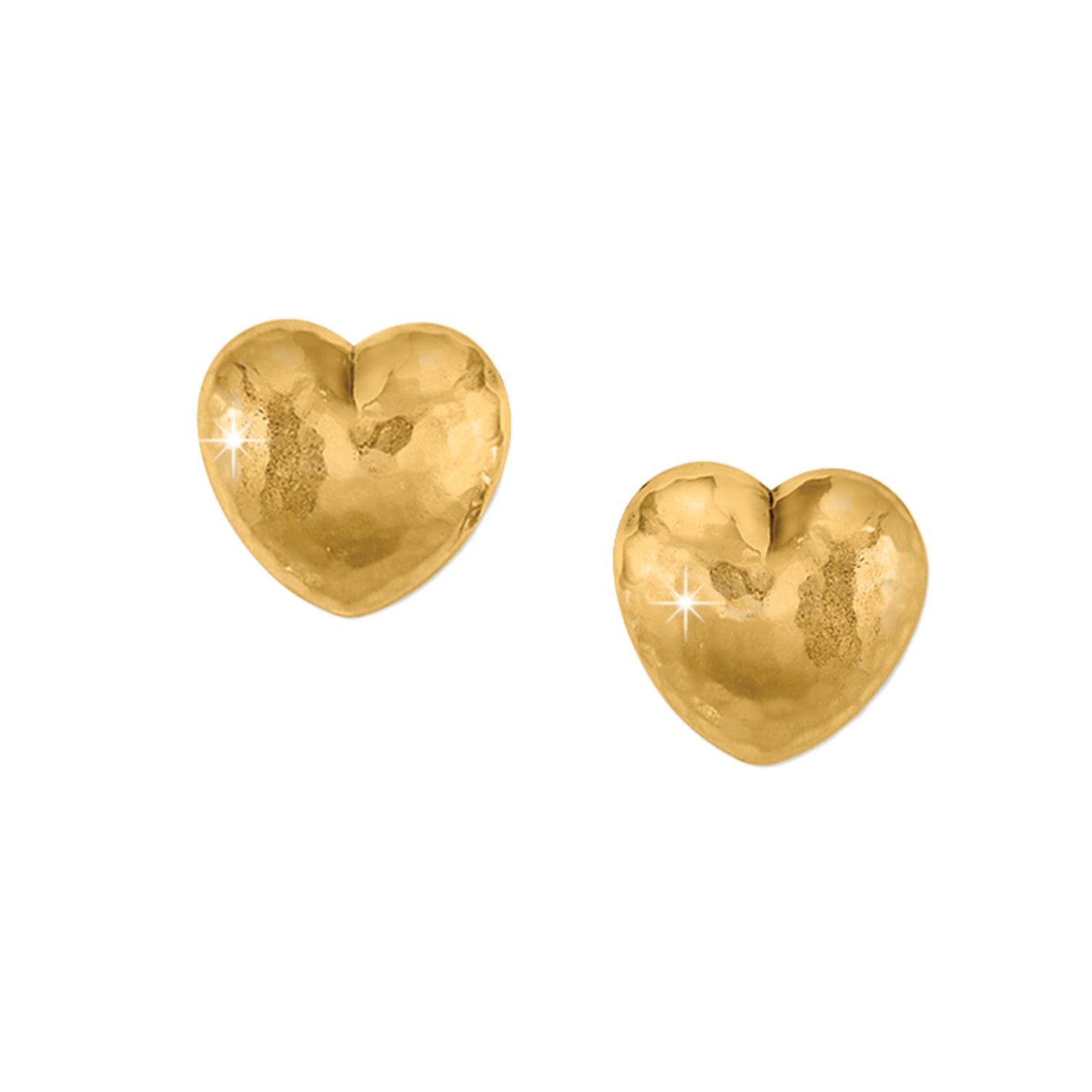 Trianon Heart Small Post Earrings Gold