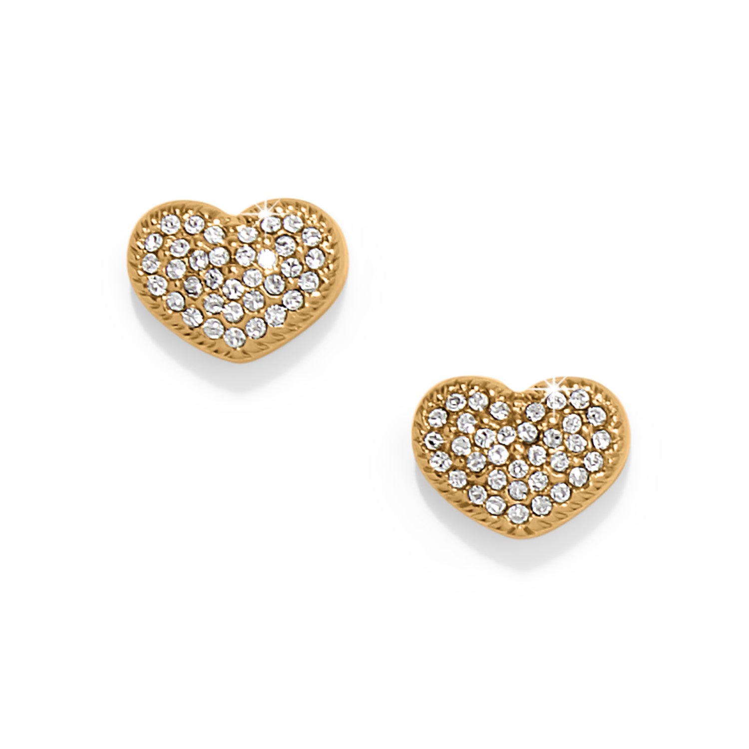 Illumina Celeste Gold Heart Post Earrings