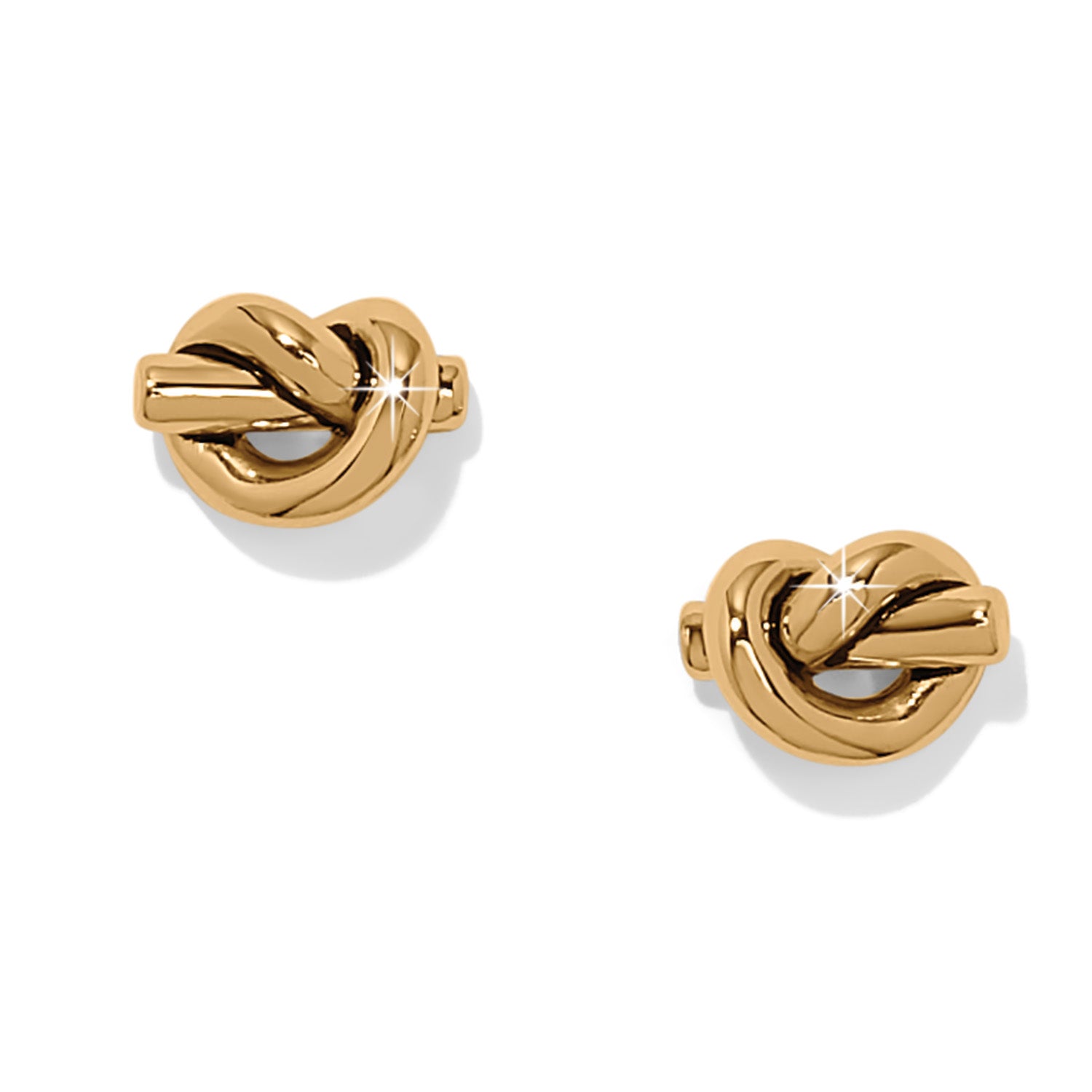 Interlok Knot Gold Single Knot Mini Earrings