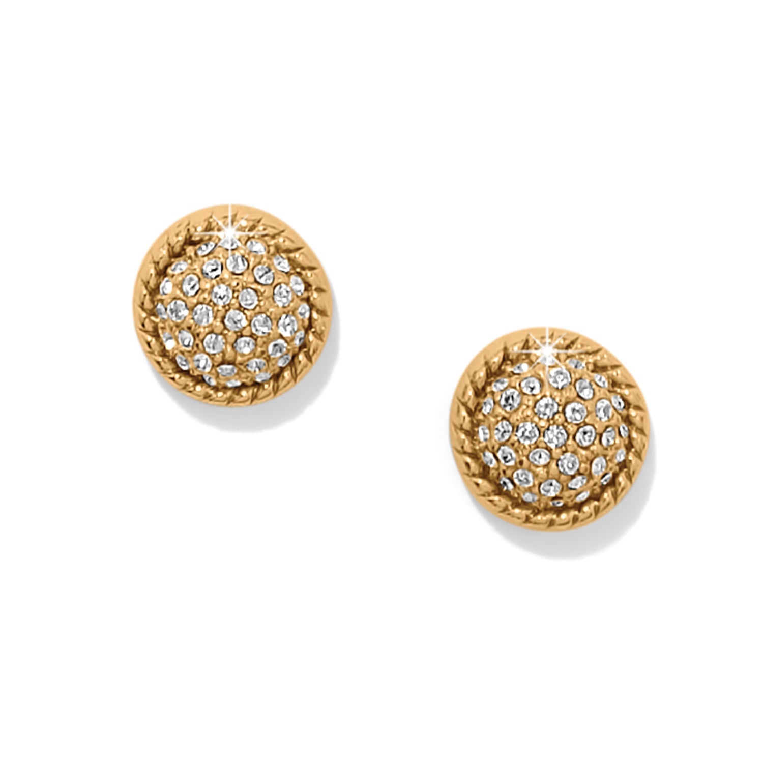 Illumina Celeste Gold Dome Post Earrings