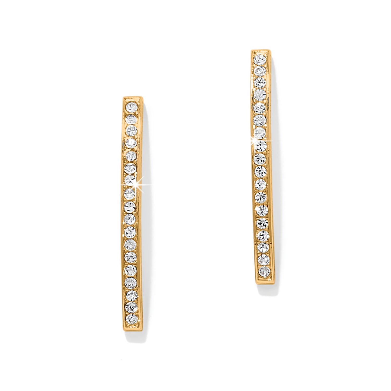 Meridian Geo Bar Gold Earrings