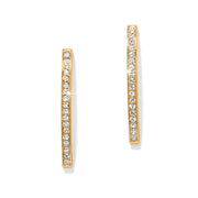 Meridian Geo Bar Gold Earrings