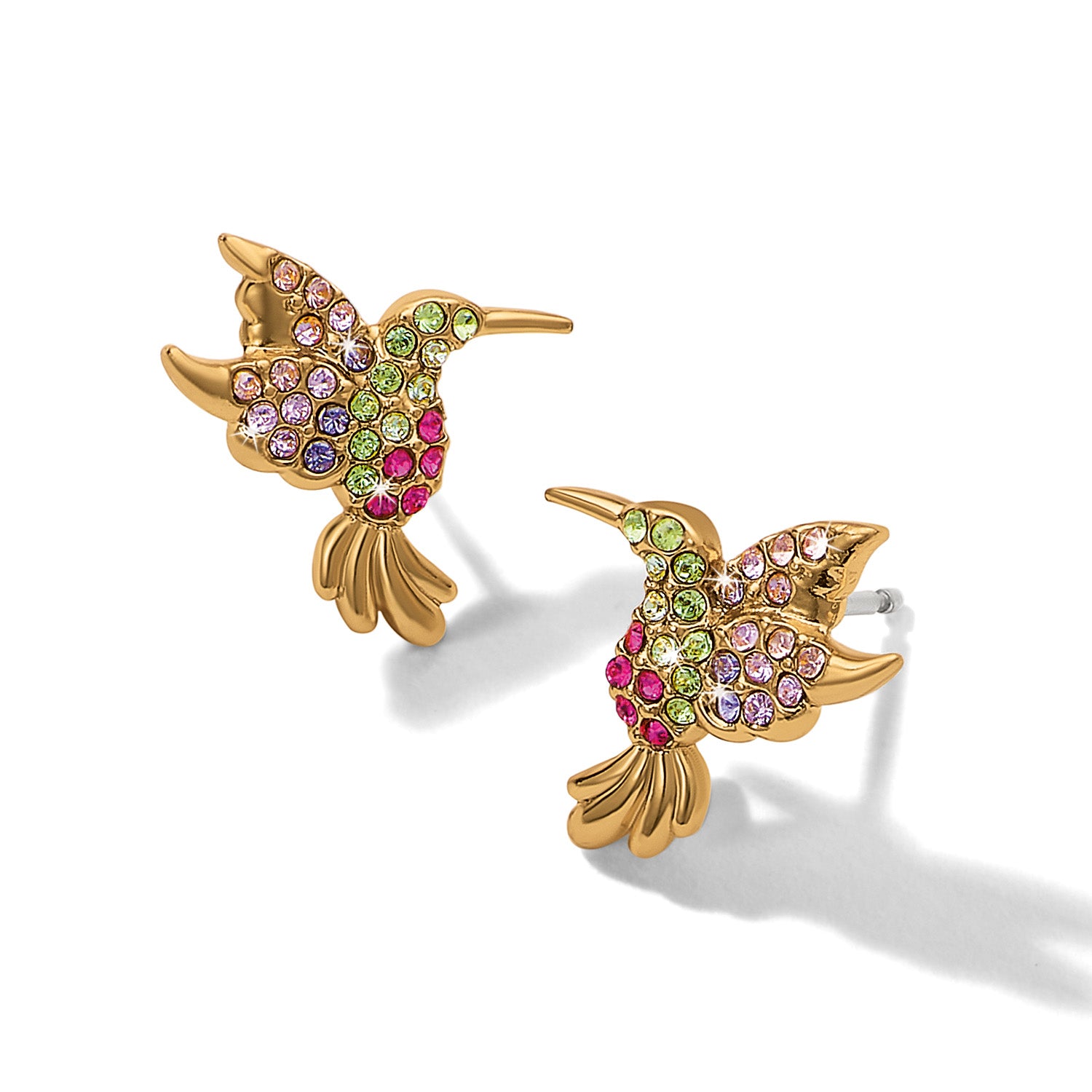 Enchanting Gem Hummingbird Earrings
