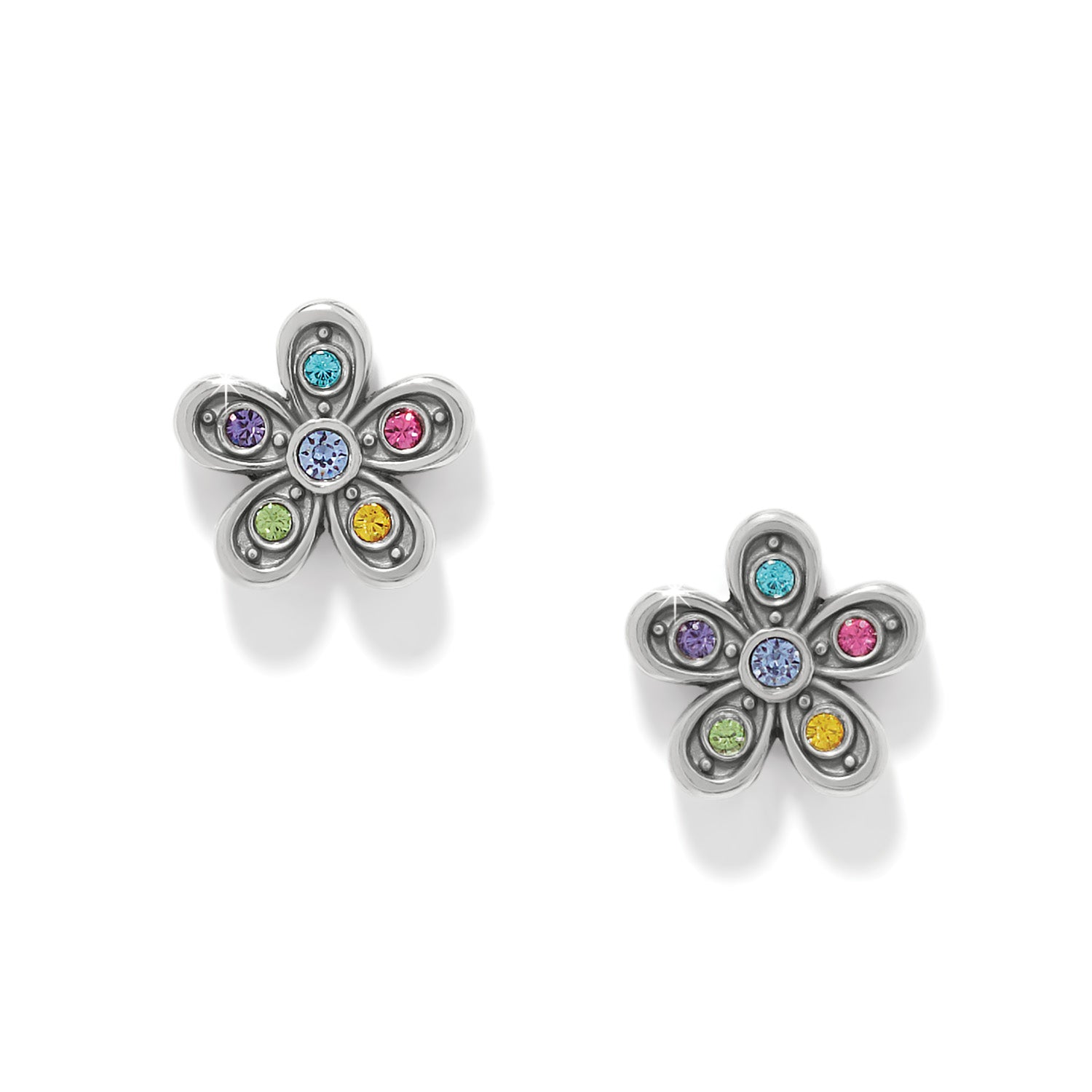 Enchanting Gem Flower Earrings