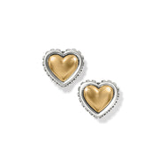 Pretty Tough Gold Petite Heart Post Earrings