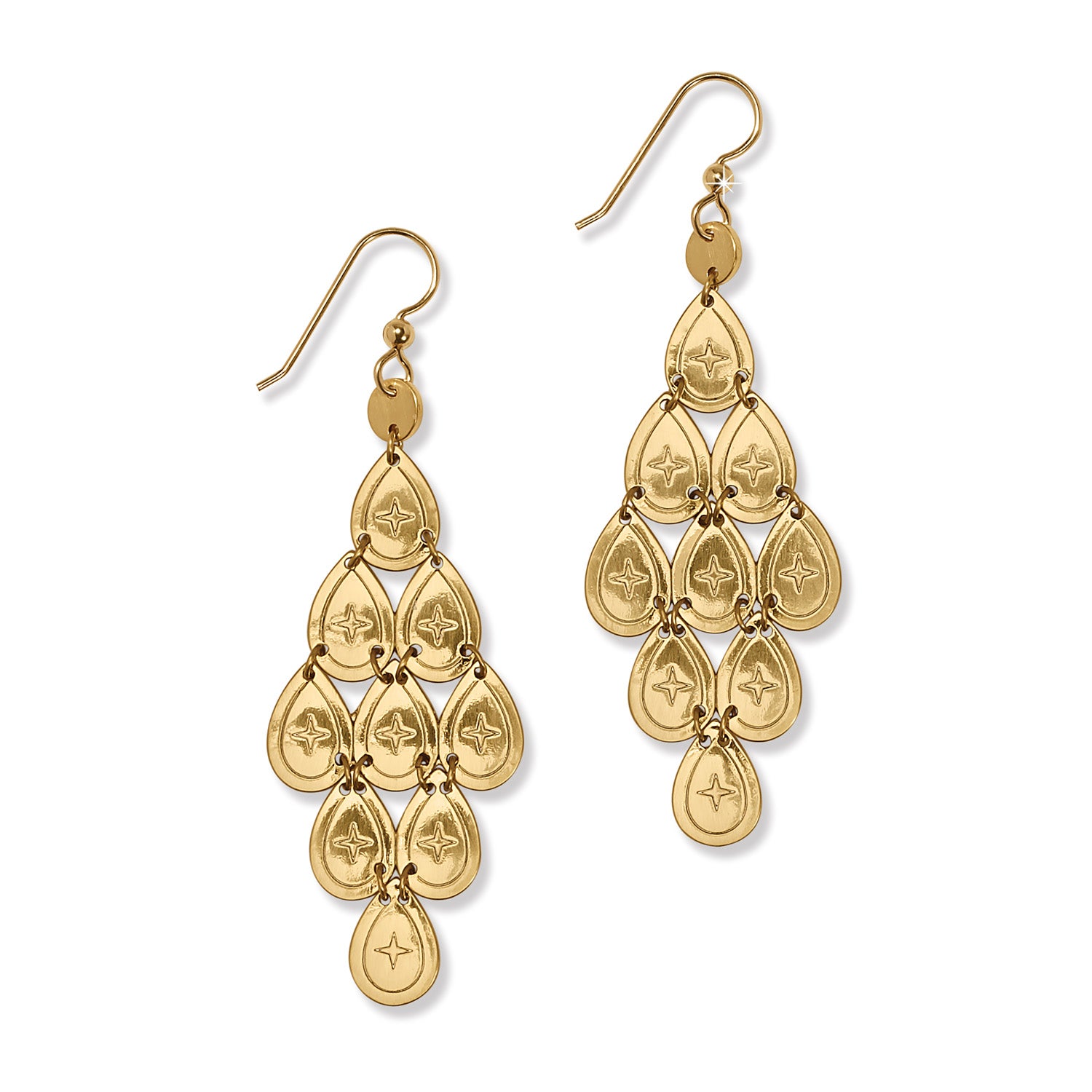 Palm Canyon Gold Teardrop French Wire Earrings