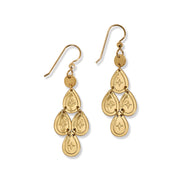 Palm Canyon Gold Small Teardrop French Wire Earrings