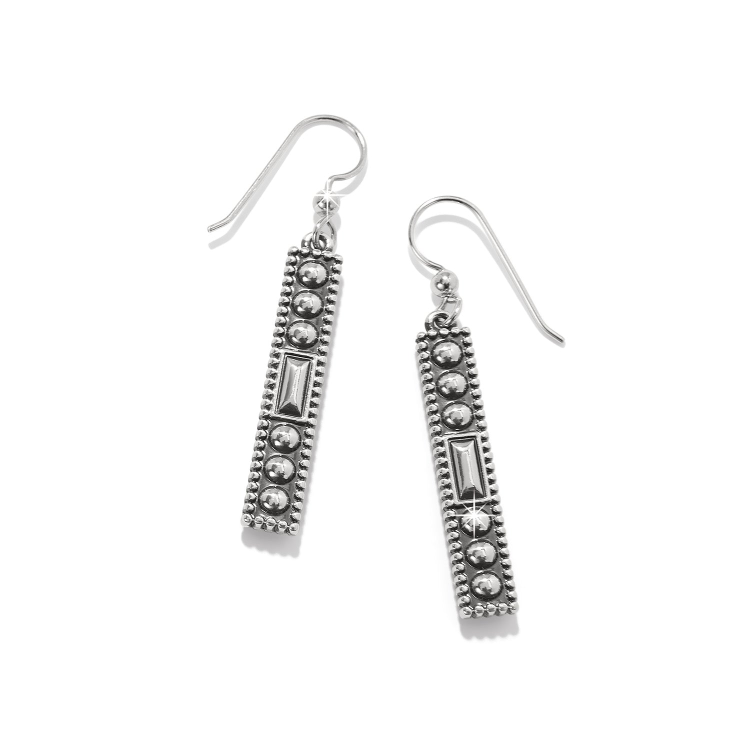 Pretty Tough Aqua Gem French Wire Earrings
