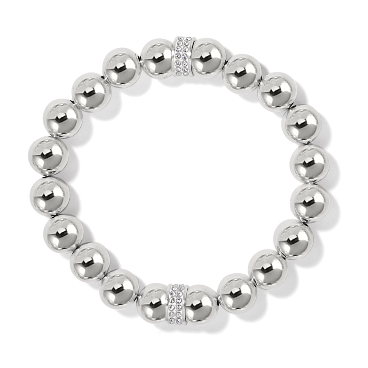 Meridian Silver Bold Bead Bracelet