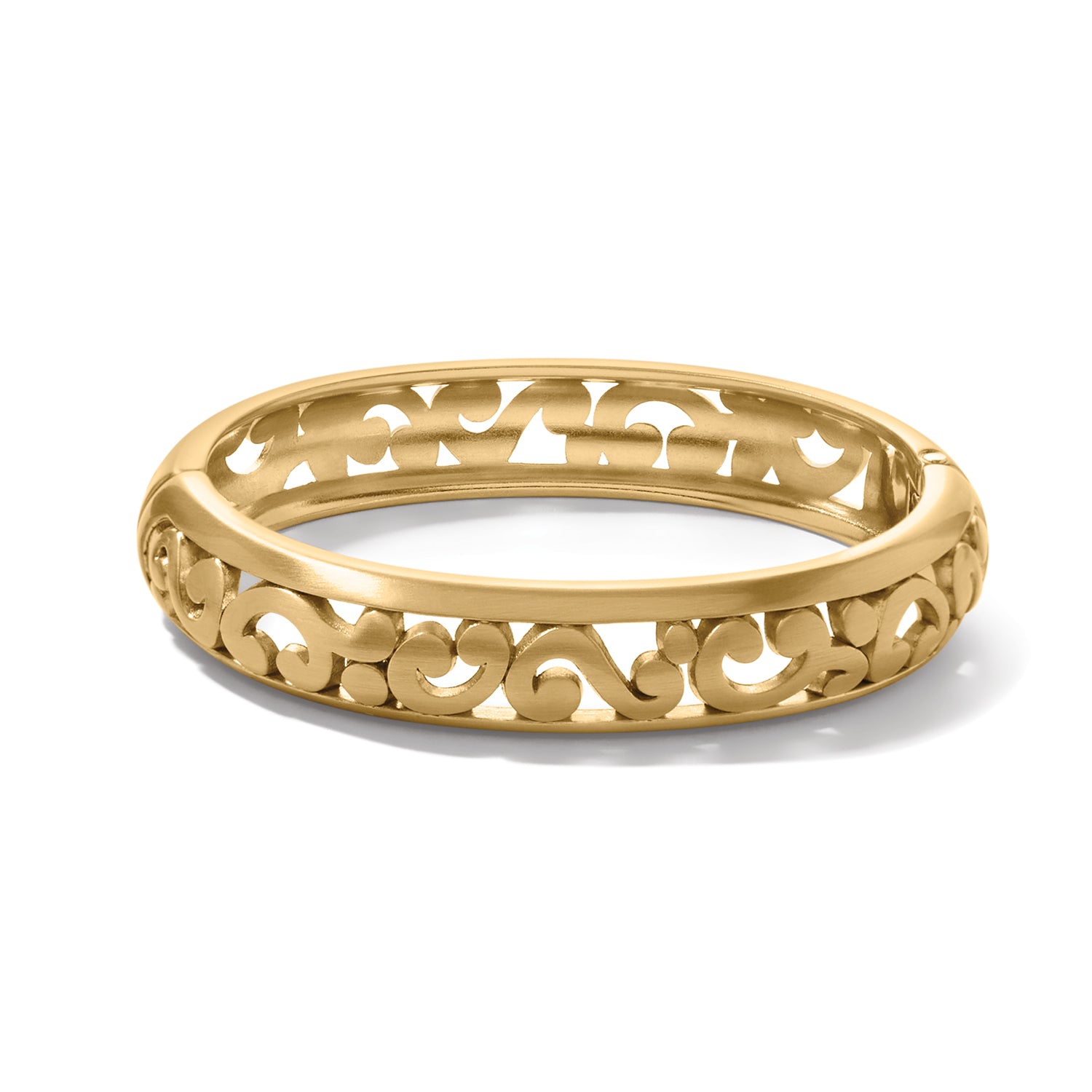 Contempo Gold Medium Hinged Bangle