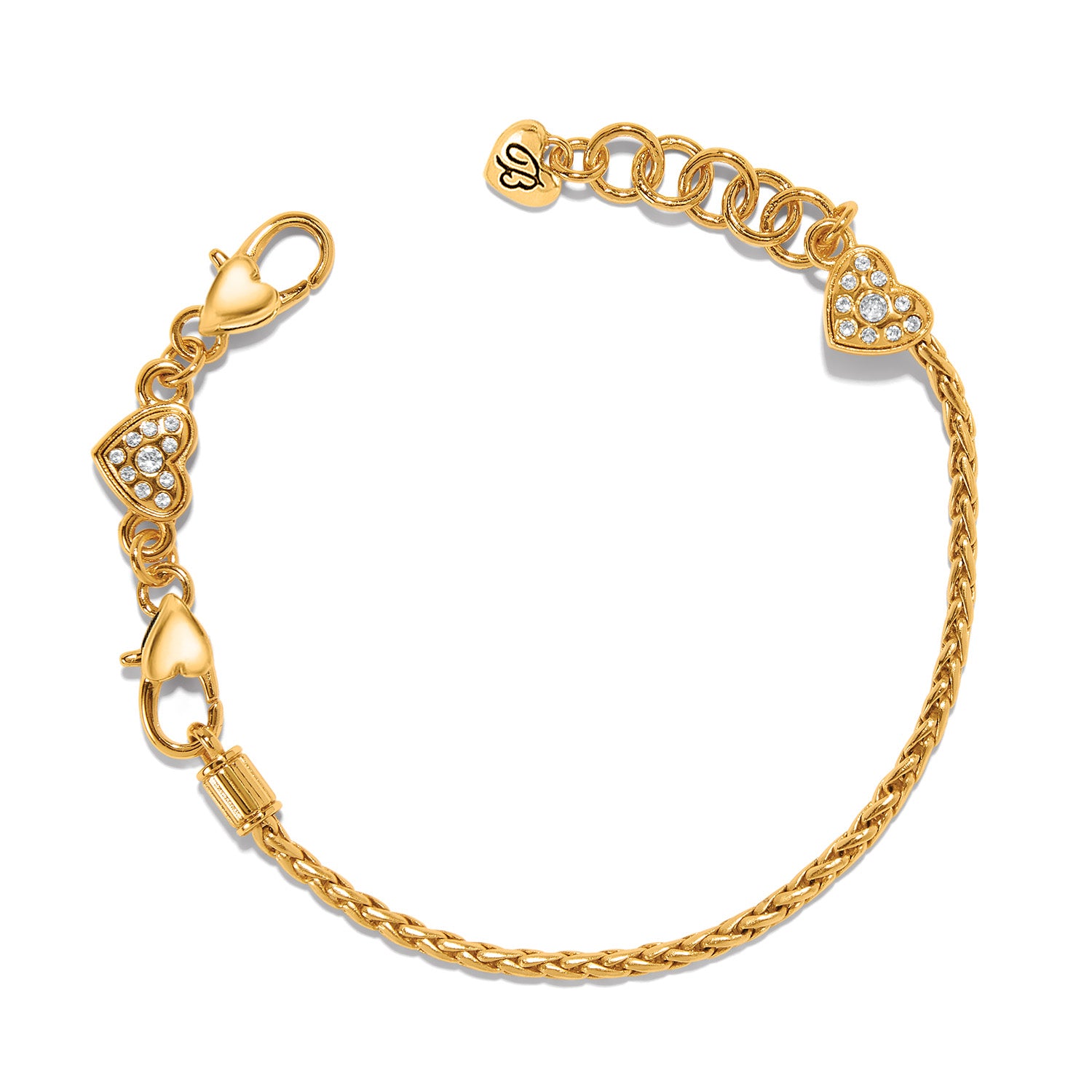 Gold Heart Slide Bracelet