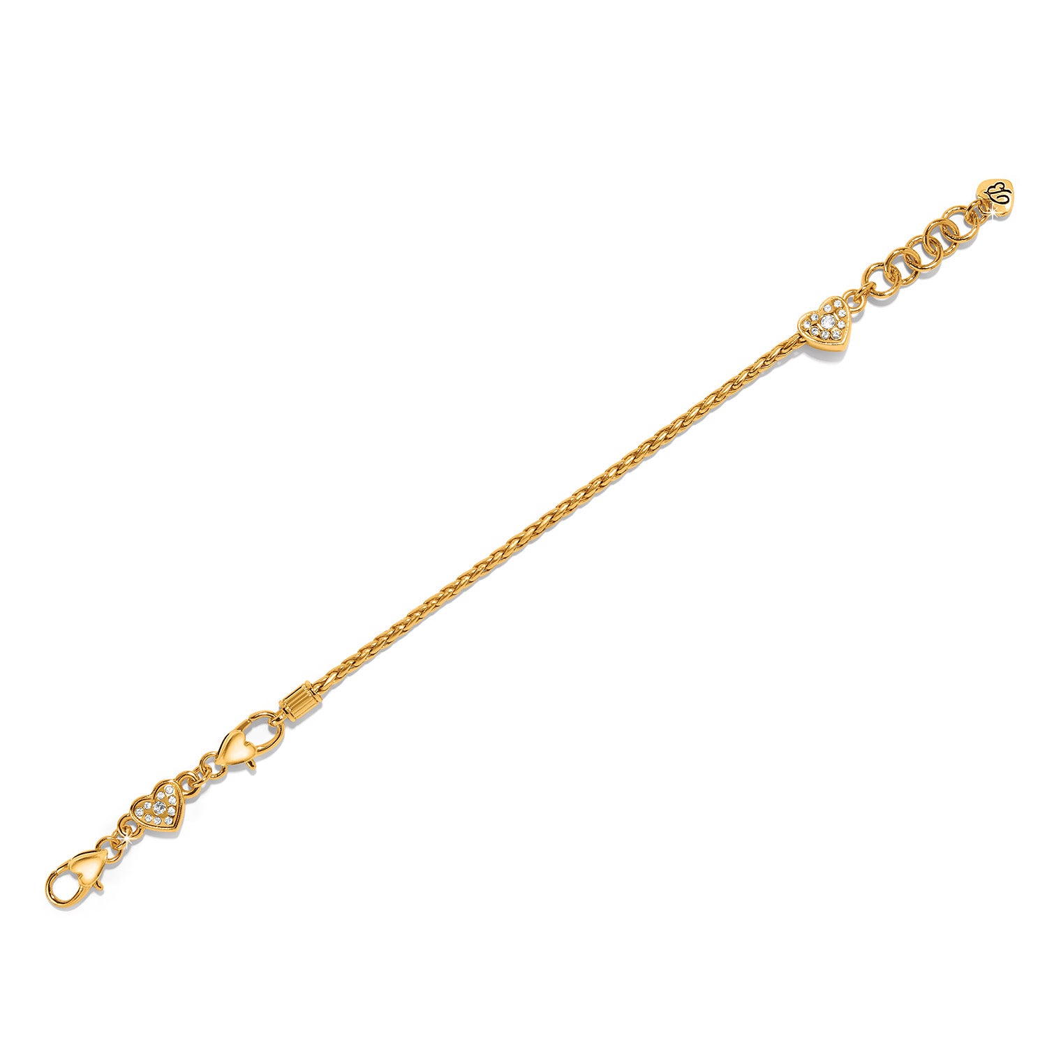 Gold Heart Slide Bracelet