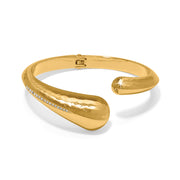 Nile Gold Open Hinged Bangle