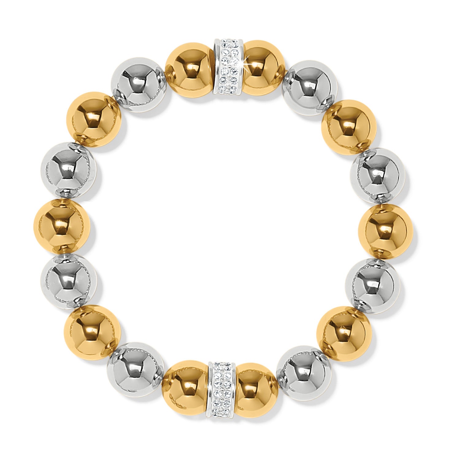 Meridian Two Tone Bold Bead Bracelet