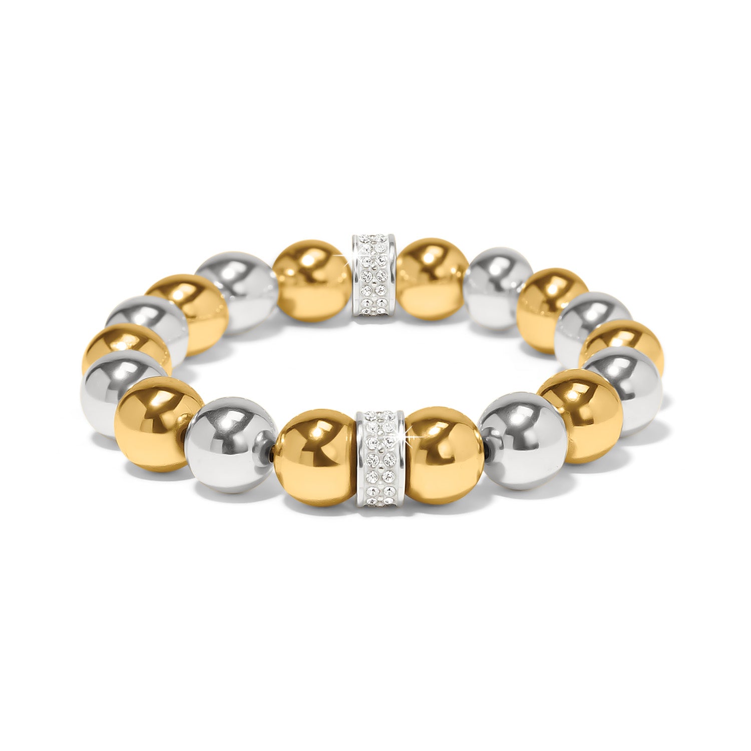 Meridian Two Tone Bold Bead Bracelet
