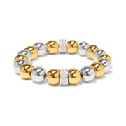 Meridian Two Tone Bold Bead Bracelet