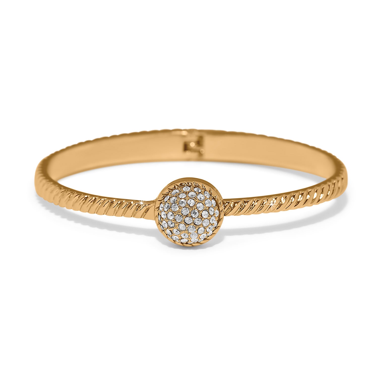 Illumina Celeste Gold Hinged Bangle